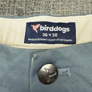 Birddogs Khakis Pants Mens 36x30* Blue Slim Fit Not Lined Performance Golf